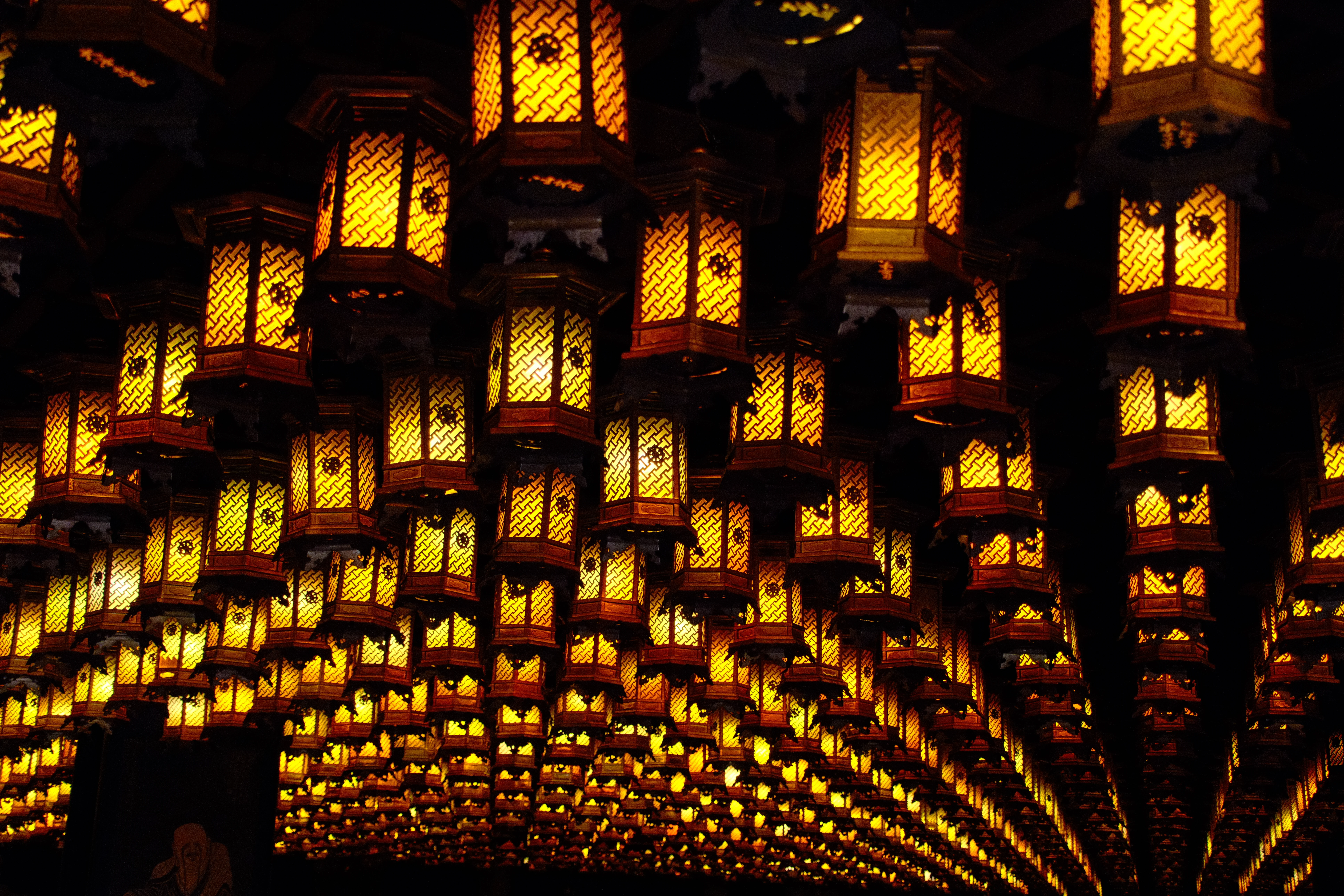 32mm · f/4.5 · 1/125s · ISO 4000
FUJIFILM X-T5 · 16-300mm F3.5-6.7 DC OS | Contemporary 025 · Jan 12, 2026
Rows of glowing yellow lanterns fill the darkness in Hiroshima.
Hiroshima, Japan
© Brandon Cook